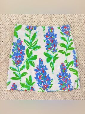 LILLY PULLITZER Lynnie Skirt Honeycomb Pique Womens Size 4 EUC